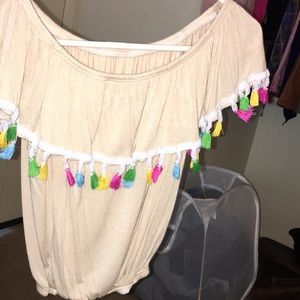 Off the shoulder shirt